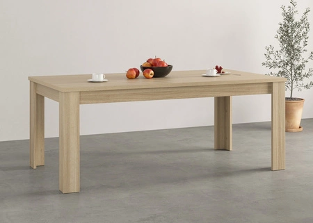 Stół Cuba 100x190 cm dąb samdal stylowy design stabilna konstrukcja świetna propozycja do salonu jadalni i pokoju dziennego