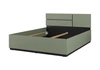 Łóżko Cross 160x200 cm zielone idealne łóżko do stylowej sypialni z wysokim zagłówkiem