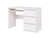 Biurko z szufladami Simple 110 cm biały funkcjonalny mebel do pokoju młodzieżowego lub biura 