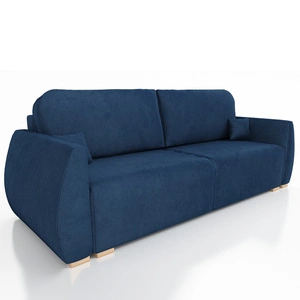 Kanapa rozkładana Linge granatowa elegancki design doskonała sofa do salonu lub pokoju dziennego funkcjonalność i estetyka