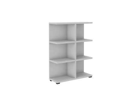 Regał Even 84 cm jasny szary idealny regał do biura gabinetu lub pokoju nastolatka wysoka jakość wykonania