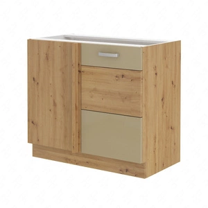 Szafka kuchenna narożna dostawiana Arton 105 ND 1F BB lewa szafka odporna na parę wodną rozlaną ciecz i wysoką temperaturę