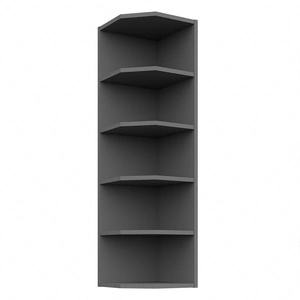 Szafka kuchenna wisząca zakończenie z półkami 30 G-108 ZAK antracytowa szafka odporna na parę wodną i wysoką temperaturę