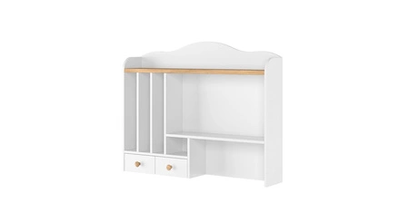 Zestaw mebli Story biały / dąb nash eleganckie i stylowe meble do pokoju młodzieżowego o subtelnym wykończeniu modna kolorystyka