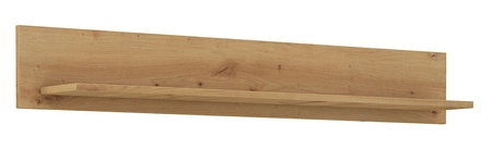 Meblościanka Style dąb artisan / szary grafit klasyczny design meblościanki z szafą stylowe frezowane fronty metalowe uchwyty