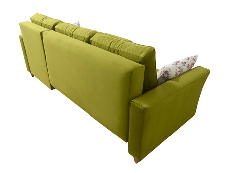 Narożnik z funkcją spania Topeka szary popiel prawostronny stylowy i nowoczesny design wpisujący się w każdą aranżację