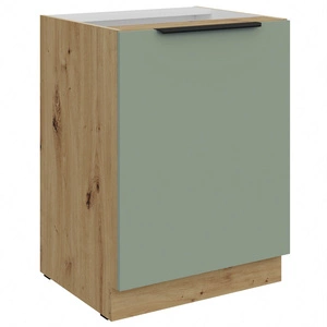 Szafka kuchenna stojąca z półką Treviso Ar 60 D 1F BB szafka odporna na uszkodzenia wykończenie frontów w technologii anti fingerprint