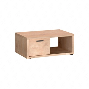 Stolik kawowy Grand dąb cremona elegancki i funkcjonalny stolik z szufladą z zaoblonymi detalami idealny do salonu