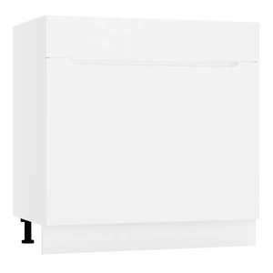 Szafka kuchenna pod zlewozmywak z szufladą Zova D80 ZL S/1 biała frezowane uchwyty szafka odporna na działanie wilgoci i uszkodzenia