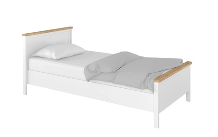 Zestaw mebli Story biały / dąb nash eleganckie i stylowe meble do pokoju młodzieżowego o subtelnym wykończeniu modna kolorystyka