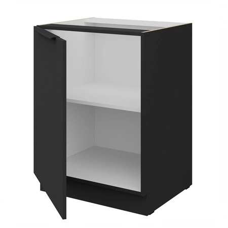 Szafka kuchenna stojąca z półką Alatri Bl 60 D 1F BB szafka odporna na uszkodzenia wykończenie frontów w technologii anti fingerprint