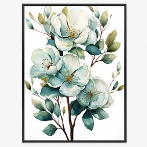 Plakat pastelowy bukiet kwiatów 70x100 plakat w ramie precyzyjny wydruk ze stylową grafiką doskonała dekoracja salonu lub sypialni