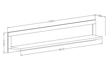 Półka Evora 177 cm beżowa zachwyci miłośników wyrazistych wnętrz atrakcyjna pod względem wizualnym oraz funkcjonalnym