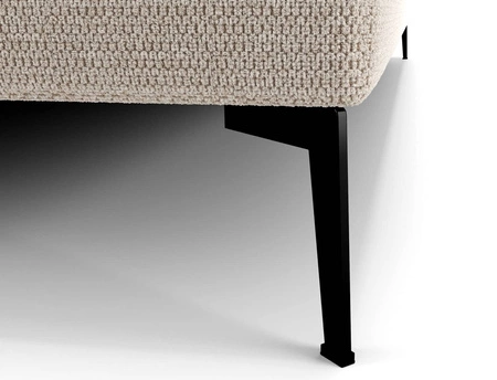 Łóżko kontynentalne Irvine 80x200 beżowe stylowe łóżko z pojemnikiem na pościel i wysokim wezgłowiem zachwyca eleganckim designem