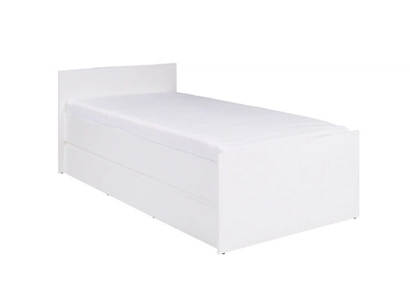 Łóżko Simple 90x200 cm biały funkcjonalny mebel do pokoju młodzieżowego