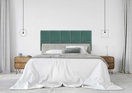 Panel tapicerowany Quadra 40x40 cm morski stylowy panel ścienny kwadrat welurowa tkanina modne wykończenie każdej aranżacji