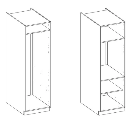 Zestaw mebli kuchennych narożny Lumia 230x370 cm fronty w połysku styl szafek dopasuje się do wnętrza każdej kuchni