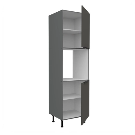 Słupek kuchenny Aversa Ant 60 DP-215 2F szafka do zabudowy piekarnika fronty wykonane w innowacyjnej technologii anti fingerprint