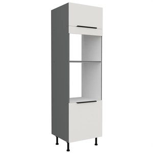 Słupek kuchenny Corato Ant 60 DPM-215 2F szafka do zabudowy mikrofali i piekarnika fronty wykonane w technologii anti fingerprint