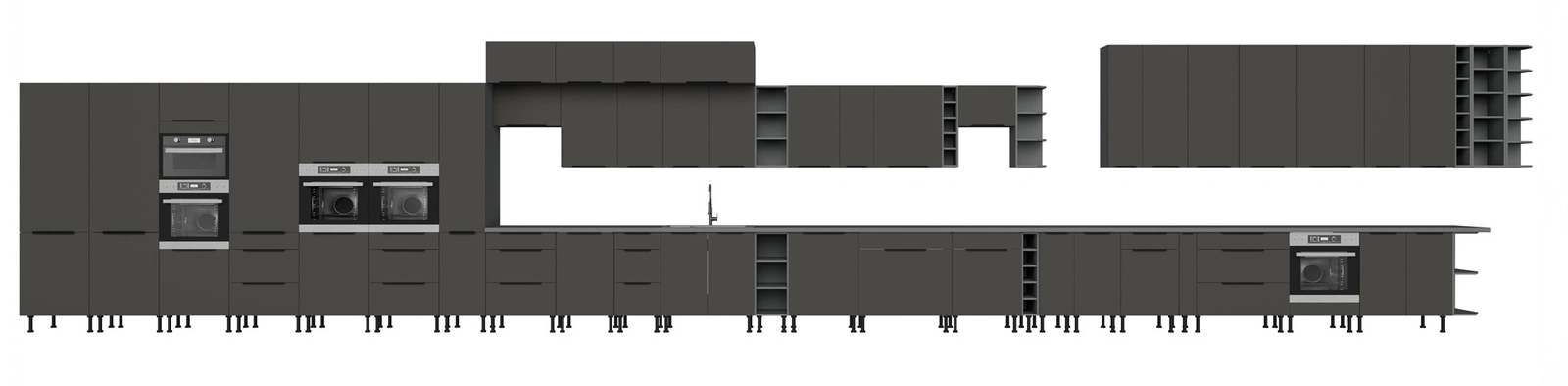 Meble kuchenne modułowe Zestaw mebli kuchennych