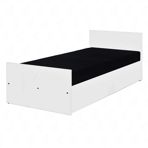 Łóżko Penelopa 80x200 cm z pojemnikiem na pościel białe funkcjonalny mebel do pokoju dziecięcego lub pokoju młodzieżowego