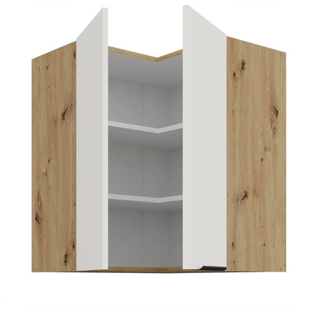 Szafka kuchenna narożna wisząca Corato Ar 60x60 GN-72 2F odporna na uszkodzenia wykończenie frontów w technologii anti fingerprint