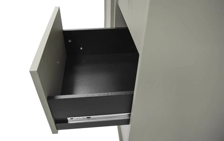 Zestaw mebli do salonu Kioto III eukaliptus stylowy design eleganckie meble w stonowanej kolorystyce wzbogacone czarnym stelażem