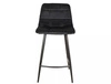 Hoker Mila H-2 czarny nowoczesny oraz funkcjonalny hoker z metalowymi nogami idealny hoker do kuchni