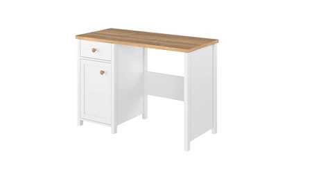 Zestaw mebli Story biały / dąb nash eleganckie i stylowe meble do pokoju młodzieżowego o subtelnym wykończeniu modna kolorystyka