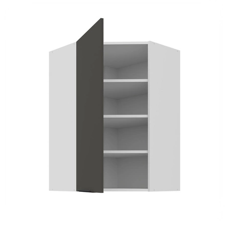 Szafka kuchenna narożna wisząca Aversa Wh 60x60 GN-90 1F odporna na uszkodzenia wykończenie frontów w technologii anti fingerprint