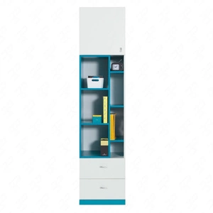 Regał Mobi 45 cm biały / turkus bezproblemowe korzystanie i trwałość stylowy oraz funkcjonalny dodatek do pokoju młodzieżowego