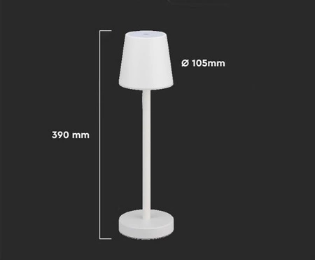 Lampka nocna Stage biała 3W 4000K idealna lampa do każdej aranżacji w stylu nowoczesnym smukła konstrukcja lampy LED