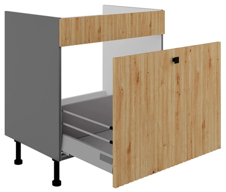 Szafka kuchenna pod zlewozmywak z szufladą Antri 80 ZL 1S BB lamelowe fronty szafka odporna na działanie wilgoci i uszkodzenia