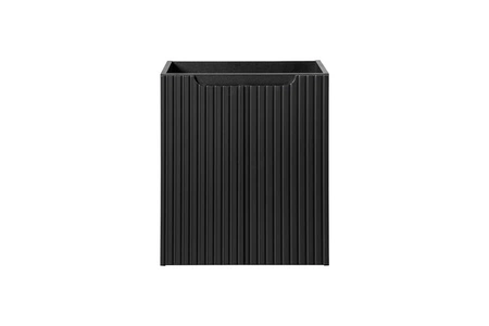 Szafka pod umywalkę Nova 50 cm czarna nowoczesny design szafka odporna na działanie wilgoci ozdobne ryflowane fronty