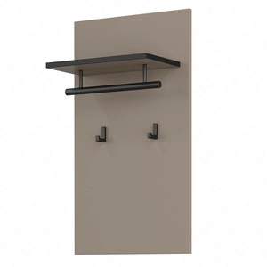 Wieszak ścienny Cross 40 cm ciemny beżowy nowoczesny design funkcjonalny dodatek do przedpokoju klasyczna konstrukcja