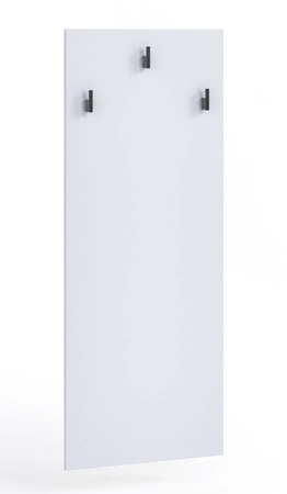 Wieszak ścienny Olier 47 cm biały nowoczesny i elegancki design funkcjonalny dodatek do przedpokoju prosta konstrukcja