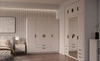 Szafa Rene 176 cm beż piaskowy stylowy design pojemna szafa do garderoby o klasycznej formie wyposażona w duże szuflady