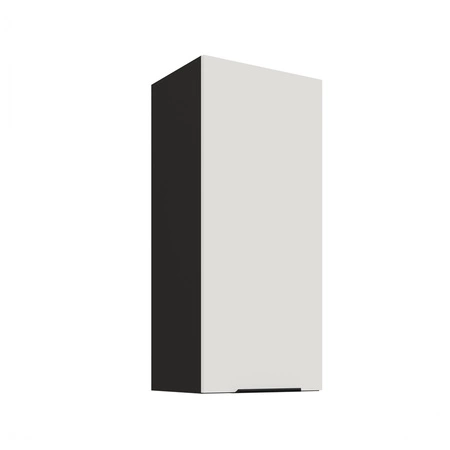 Zestaw mebli kuchennych Corato Bl 390 cm stylowe szafki kuchenne z frontami wykonanymi w technologii anti fingerprint metalowe uchwyty