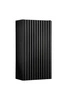 Szafka łazienkowa wisząca Nova 30 cm czarna stylowa szafka do łazienki z oryginalnym pionowym ryflowaniem o wyrazistej kolorystyce