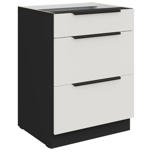 Szafka kuchenna stojąca z szufladami Corato Bl 60 D 3S BB odporna na uszkodzenia wykończenie frontów w technologii anti fingerprint