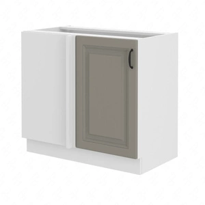 Szafka kuchenna narożna dostawiana Kastos 105 ND 1F BB lewa szafka odporna na parę wodną wysoką temperaturę i rozlaną ciecz