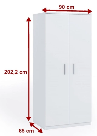 Szafa Rico 90 cm dąb monastery funkcjonalny mebel klasyczna forma idealna szafa do garderoby sypialni lub przedpokoju