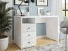Biurko z szufladami Iris 120 cm białe stylowe oraz funkcjonalne do gabinetu biura lub pokoju młodzieżowego