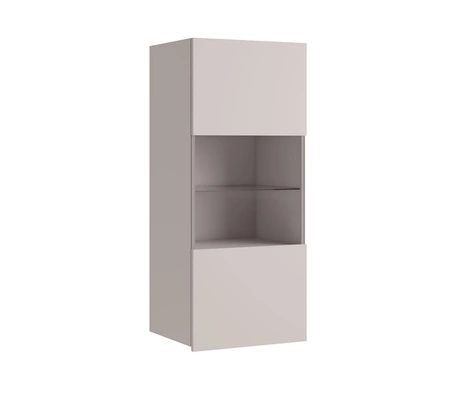 Witryna wisząca Apulia 45 cm beżowa minimalistyczny design stylowa witryna do salonu prosta bryła wpisująca się w każde wnętrze