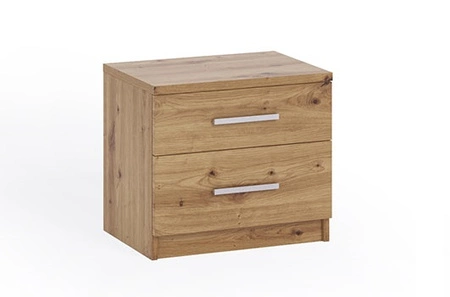 Szafka nocna z szufladami Rico dąb artisan to funkcjonalny mebel w ponadczasowym designie idealny stolik do sypialni 