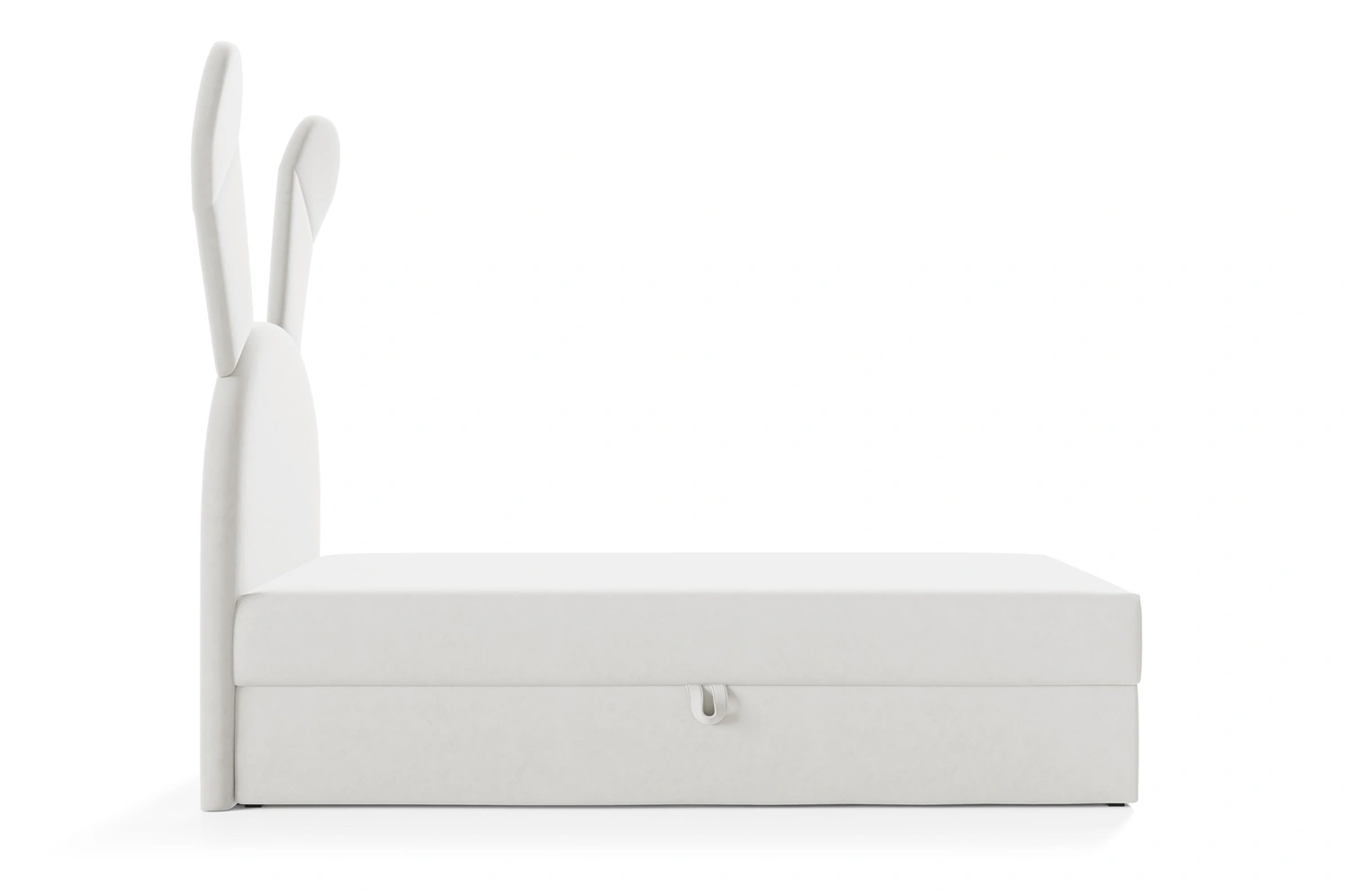 Łóżko kontynentalne Beti 100x200 cm w kolorze białym