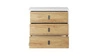 Komoda z szufladami Simi 100 cm biały / hikora naturalna stylowy design komoda o ponadczasowej kolorystyce solidne wykonanie