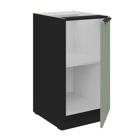 Szafka kuchenna stojąca z półką Treviso Bl 40 D 1F BB szafka odporna na uszkodzenia wykończenie frontów w technologii anti fingerprint