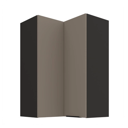 Szafka kuchenna narożna wisząca Fiuggi Bl 60x60 GN-90 2F odporna na uszkodzenia wykończenie frontów w technologii anti fingerprint