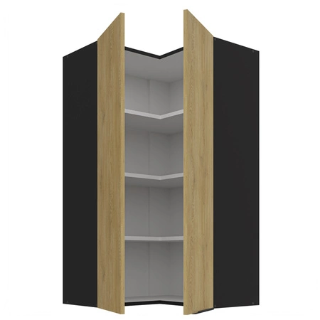 Szafka kuchenna narożna wisząca Crotone 60x60 GN-108 2F metalowy uchwyt krawędziowy szafka odporna na działanie wilgoci i uszkodzenia